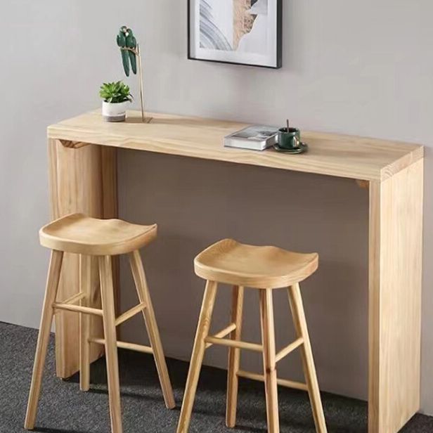 1/3/9 Pièces Rectangle industriel Table de pub ensemble Table de comptoir en bois avec tabourets sans dos