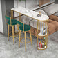 Stone Top Cocktail Table Glam Style 42-inch Height Metal Base Bar Table Clearhalo 'Bar Furniture' 'Bar Tables' 'bar_tables' 'furn' 'furn_bar_tables' 'Furniture' 'furniture_bar_tables' 'Kitchen & Dining Furniture' 'kitchen&dining_furn' 'kitchen' 1200x1200_ba2526e0-0a1a-40e5-93f4-f413725c688b