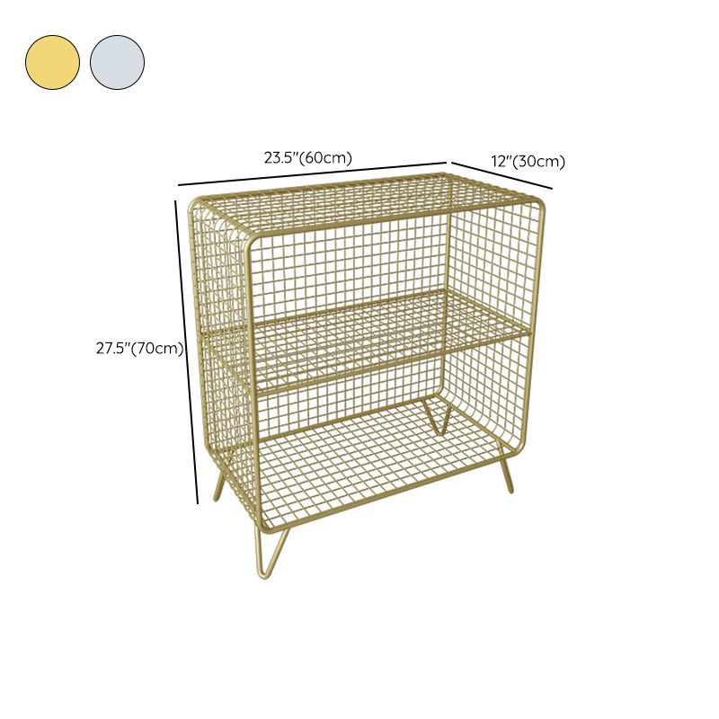 Glamakzent Tisch Nachttisch antikes Finish -Bett Nachttisch mit Regalen