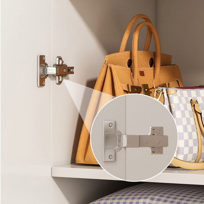 Rentage de rangement en bois moderne coffre de rangement de chambre à coucher en blanc et marron