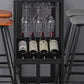 Modern Rectangle Bar Table Set 1/3 Pcs Stone Top Bar Table and Upholstered Stools Clearhalo 'Bar Furniture' 'furn' 'furn_home_bar_bar_sets' 'Furniture' 'Home Bars & Bar Sets' 'home_bar_bar_sets' 'Kitchen & Dining Furniture' 1200x1200_ba297361-2118-460b-8ce4-afde3e00882f