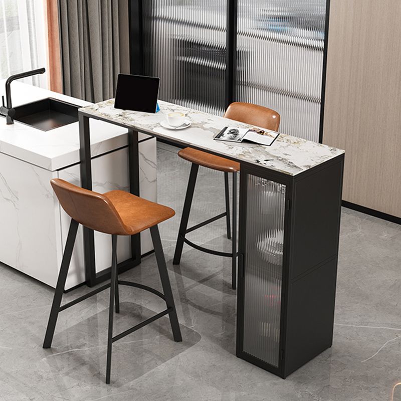 Bartafel in industriële stijl Rechthoekige stenen bar Eetbartafel