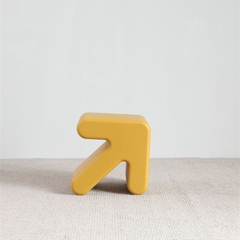 Scandinavian Geometric End Table 15.75" W x 13.78" D x 15.75" H Arrow-Shaped Side Table Clearhalo 'Coffee & Accent Tables' 'End & Side Tables' 'end_side_tables' 'furn' 'furn_end_side_tables' 'Furniture' 'Living Room Furniture' 1200x1200_ba2b4499-6ee8-4d84-b184-da21fdb6c432