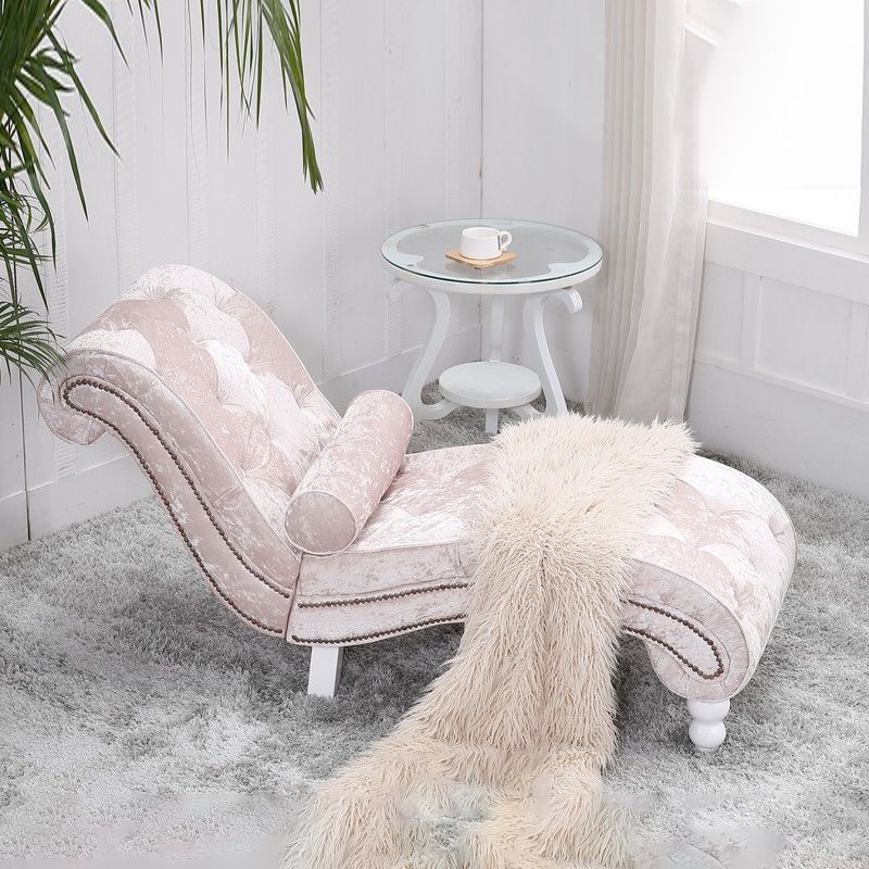 Scandinavian Upholstered Chaise Lounge Couch Armless Chaise Lounge Chair Clearhalo 'Chairs & Seating' 'Chaise Lounge' 'chaise_lounge' 'furn' 'furn_chaise_lounge' 'Furniture' 'Living Room Furniture' 1200x1200_ba2b933d-1d11-43fc-ab9e-5eb40656d82c