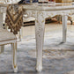 Vitoria White Marble Dining Table Rectangle Dining Table for Kitchen Clearhalo ' dining_table' 'Dining Tables & Seating' 'Dining Tables' 'furn' 'furn_dining_table' 'Furniture' 'furniture_dining_table' 'Kitchen & Dining Furniture' 'kitchen&dining_furn' 'kitchen' 'kitchen_dining_table' 1200x1200_ba2ccea7-432f-42f0-beeb-8ce48718a406