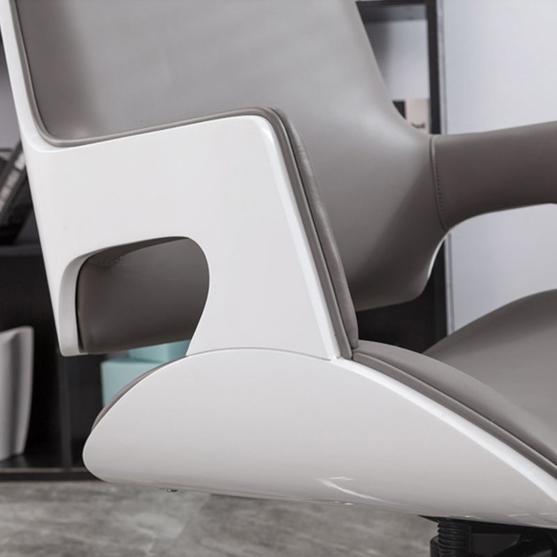 High / Mid Back Office Chair Grey Upholstered Desk Chair with Wheels Clearhalo 'furn' 'furn_office_chair' 'Furniture' 'Office Chairs' 'Office Furniture' 'office_chair' 1200x1200_ba2d2f3a-d658-4471-9962-953c67a200b4