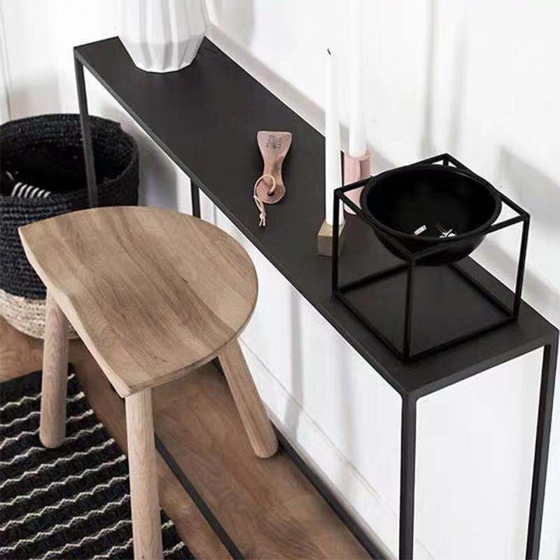 Tabella della console con telaio di ferro contemporaneo rettangolo di divani console resistente a graffi