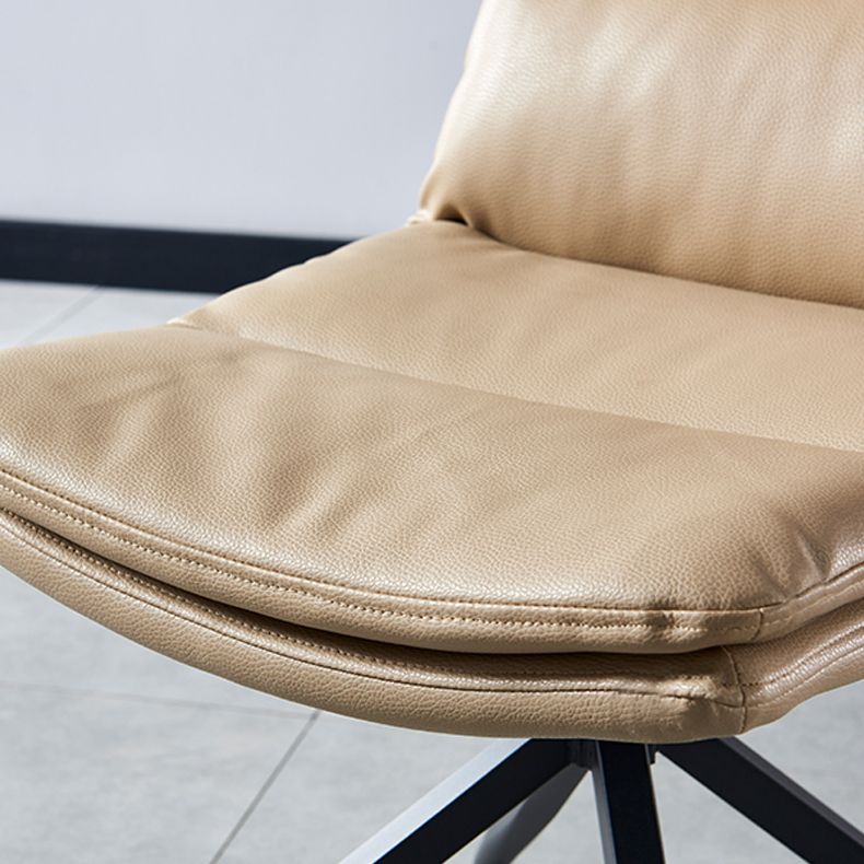 Contemporary Style Leather Dining Side Chairs Solid Back Chair for Kitchen Clearhalo ' kitchen&dining_furn' 'Dining Chairs' 'Dining Tables & Seating' 'dining_chair' 'furn' 'furn_dining_chair' 'Furniture' 'furniture_dining_chair' 'Kitchen & Dining Furniture' 'kitchen' 1200x1200_ba3167ae-3f42-4250-862b-75ca8e8bcac5