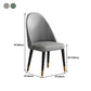 Green and Gray Dining Chairs Glam Style Parsons Dining Side Chair