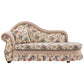 Traditionele fauteuil met één arm en gerolde armleuningen