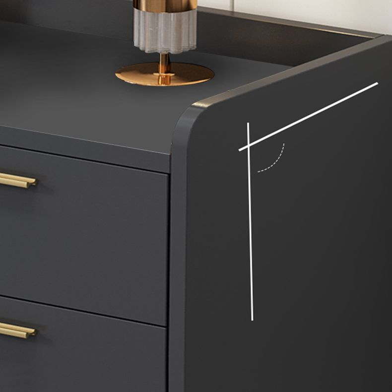 Modern Style Glass Doors Buffet Sideboard Engineered Wood Credenza Clearhalo 'buffet_sideboard' 'Buffets & Sideboards' 'furn' 'furn_buffet_sideboard' 'Furniture' 'Kitchen & Dining Furniture' 1200x1200_ba338251-0c21-470d-9605-edca69c45179