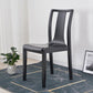 Contemporary Kitchen Dining Side Chair Wood Slat Back Side Chair in Black Clearhalo 'Dining Chairs' 'Dining Tables & Seating' 'dining_chair' 'furn' 'furn_dining_chair' 'Furniture' 'Kitchen & Dining Furniture' 1200x1200_ba341979-c3f7-485b-90eb-ac752b1e0156