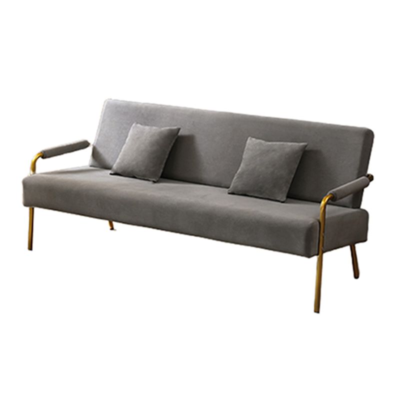 28.34" High Velvet Sofa Contemporary Square Arm Sofa for Apartment Clearhalo 'furn' 'furn_sofas' 'Furniture' 'Living Room Furniture' 'Sofa' 'sofas' 1200x1200_ba3471ca-e278-46b8-8ae0-12b8d4db230a