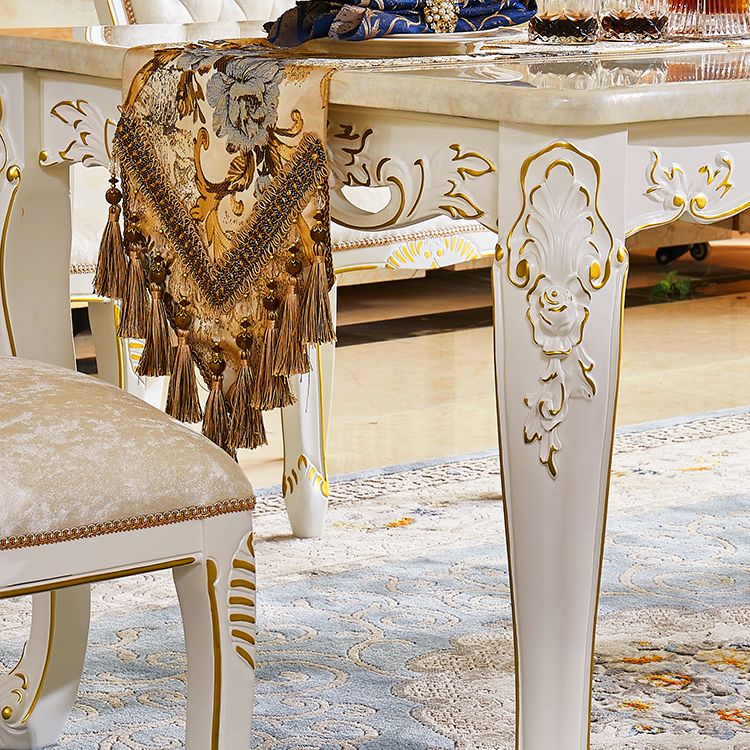 Vitoria White Marble Dining Table Rectangle Dining Table for Kitchen Clearhalo ' dining_table' 'Dining Tables & Seating' 'Dining Tables' 'furn' 'furn_dining_table' 'Furniture' 'furniture_dining_table' 'Kitchen & Dining Furniture' 'kitchen&dining_furn' 'kitchen' 'kitchen_dining_table' 1200x1200_ba369cd5-de71-45e9-9c74-20bf349b295f
