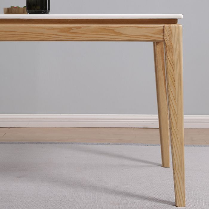 Mid-Century Rectangle Dining Table Marble Table with 4 Legs Base for Home Clearhalo ' dining_table' 'Dining Tables & Seating' 'Dining Tables' 'furn' 'furn_dining_table' 'Furniture' 'furniture_dining_table' 'Kitchen & Dining Furniture' 'kitchen&dining_furn' 'kitchen' 'kitchen_dining_table' 1200x1200_ba380287-0967-4ed0-a13c-10998b71a668