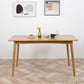 Solid Oak Dining Table Modern Rectangle Dining Table with 4 Natural Finish Legs Clearhalo 'Dining Tables & Seating' 'Dining Tables' 'dining_table' 'furn' 'furn_dining_table' 'Furniture' 'furniture_dining_table' 'Kitchen & Dining Furniture' 'kitchen' 'kitchen_dining_table' 1200x1200_ba398e1c-a5a8-4e00-981e-bfcaf7736c6d