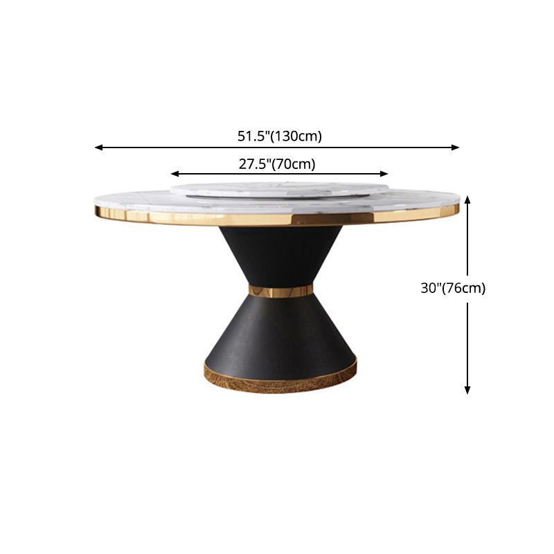 Glam 1/4/5/7/9 Pieces Dining Set Sintered Stone Dining Table Set for Home Use Clearhalo 'Dining Room Sets' 'Dining Tables & Seating' 'dining_room_set' 'furn' 'furn_dining_room_set' 'Furniture' 'furniture_dining_room_set' 'Kitchen & Dining Furniture' 'kitchen&dining_furn' 'kitchen' 1200x1200_ba3b8b69-472e-4f6f-a33b-52582f2ef4b8
