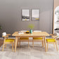 Modern Style Rubberwood Solid Wood Dining Table Rectangle Table with 4 Legs for Dinning Room Clearhalo ' dining_table' 'Dining Tables & Seating' 'Dining Tables' 'furn' 'furn_dining_table' 'Furniture' 'furniture_dining_table' 'Kitchen & Dining Furniture' 'kitchen&dining_furn' 'kitchen' 'kitchen_dining_table' 1200x1200_ba3cf75f-a81c-4905-a045-2d59464dab3e