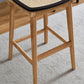 Modern Bar Stool Wooden Counter Bar Stool with Wood Legs for Home