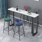 Industrial Bar Height Table Stone Top Bistro Table for Patio Use Clearhalo 'Bar Furniture' 'Bar Tables' 'bar_tables' 'furn' 'furn_bar_tables' 'Furniture' 'Kitchen & Dining Furniture' 1200x1200_ba3e84b1-5406-4521-b6ba-a432ae8c3674