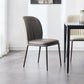 Modern Restaurant Leather Chair Matte Finish Solid Back Dining Chair