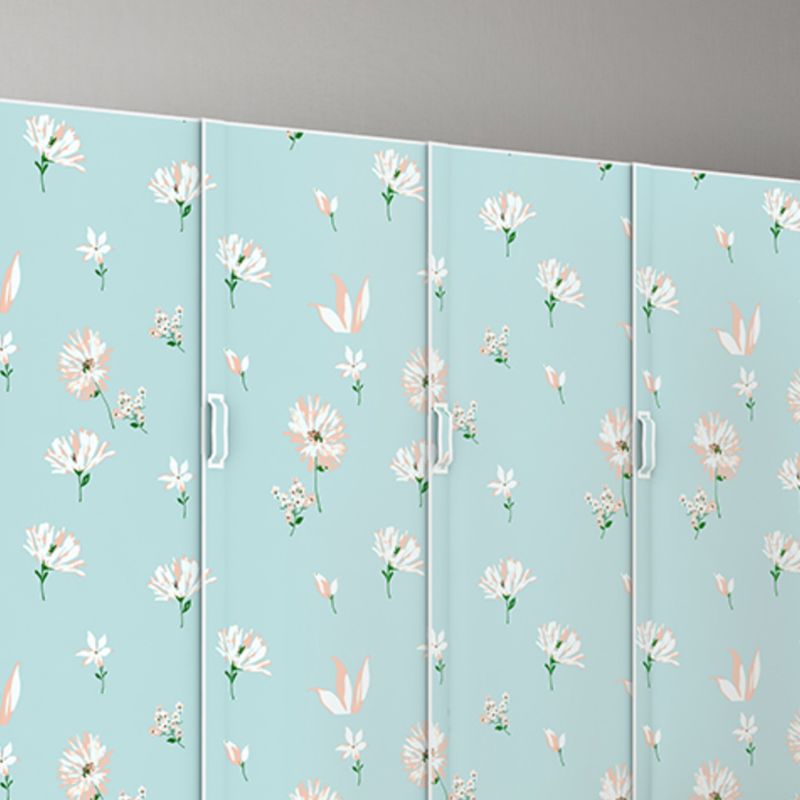 Hinged Wardrobe Armoire Modern with Legs Steel Wardrobe Closet for Home Clearhalo 'Armoires & Wardrobes' 'armoires_wardrobes' 'Bedroom Furniture' 'furn' 'furn_armoires_wardrobes' 'Furniture' 1200x1200_ba3fd6fc-5444-4f0b-a77a-f1d10c4c1272