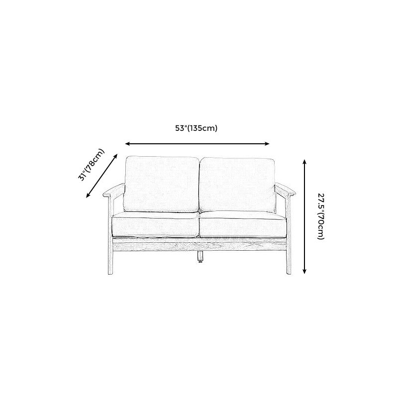 Scandinavian Cotton-Blend Beige Sofa Pillow Back Cushion Settee Clearhalo 'Furniture' 'furniture_sofas' 'Living Room Furniture' 'Sofa' 'sofas' 1200x1200_ba3ff70a-d89d-4618-abdd-979e5d1a93e9