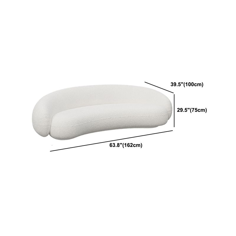 Sofá con brazo inclinado contemporáneo Sofá con respaldo apretado para sala de estar