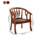 Traditional Dining Arm Chair Matte Finish Solid Wood Windsor Guest Chair with Four Legs