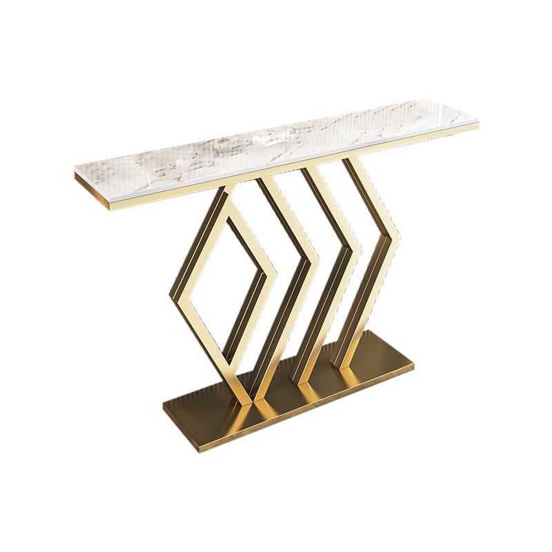 Tavolo console in pietra glam rettangolo di divani console per sala