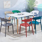 Contemporary Open Back Chair Plastic Dining Armless Side Chairs Clearhalo ' kitchen&dining_furn' 'Dining Chairs' 'Dining Tables & Seating' 'dining_chair' 'furn' 'furn_dining_chair' 'Furniture' 'furniture_dining_chair' 'Kitchen & Dining Furniture' 'kitchen' 1200x1200_ba452dd7-e68a-4797-9aff-24733f916238