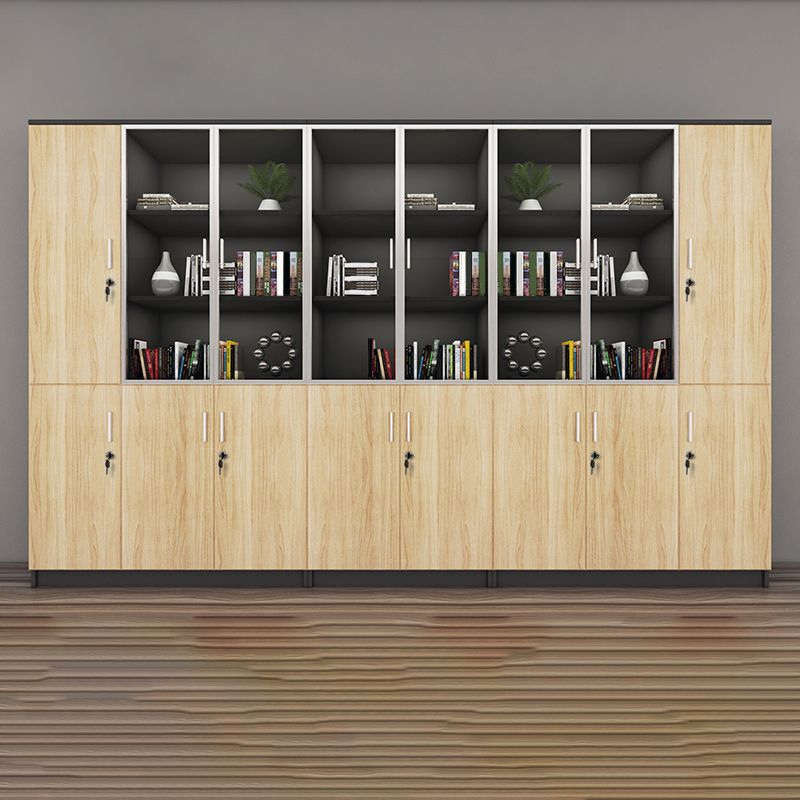 Traditional File Cabinet Wood Vertical File Cabinet with Shelves for Office