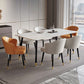 Minimalist Style Dining Set with Rectangle Shape Table and Upholstered Chairs Clearhalo 'Dining Room Sets' 'Dining Tables & Seating' 'dining_room_set' 'furn' 'furn_dining_room_set' 'Furniture' 'furniture_dining_room_set' 'Kitchen & Dining Furniture' 'kitchen&dining_furn' 'kitchen' 1200x1200_ba48d75e-dcc7-4937-95da-35c4ed22e4d4