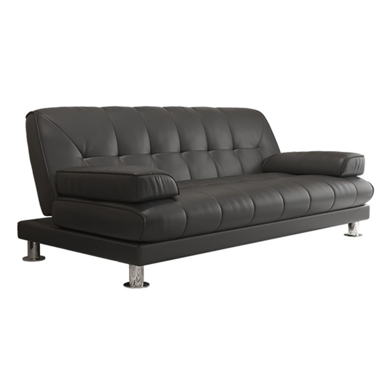 Sofa convertible de 33,46 "Sofa large en cuir en cuir avec dos biscuit