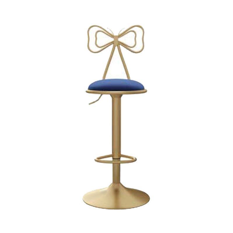 Glam Low Back Dining Stools Adjustable Height Bar Stools with Footrest Clearhalo 'Bar Furniture' 'Bar Stools' 'bar_stools' 'furn' 'furn_bar_stools' 'Furniture' 'Kitchen & Dining Furniture' 1200x1200_ba4c0008-0cb9-4a7e-9b65-2ddb90419e30