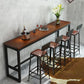 Pine Wood Bar Dining Table Industrial Bar Table with Trestle Base Clearhalo 'Bar Furniture' 'Bar Tables' 'bar_tables' 'furn' 'furn_bar_tables' 'Furniture' 'furniture_bar_tables' 'Kitchen & Dining Furniture' 1200x1200_ba4c0b02-181a-4716-9cb6-4a382ea6ee8b