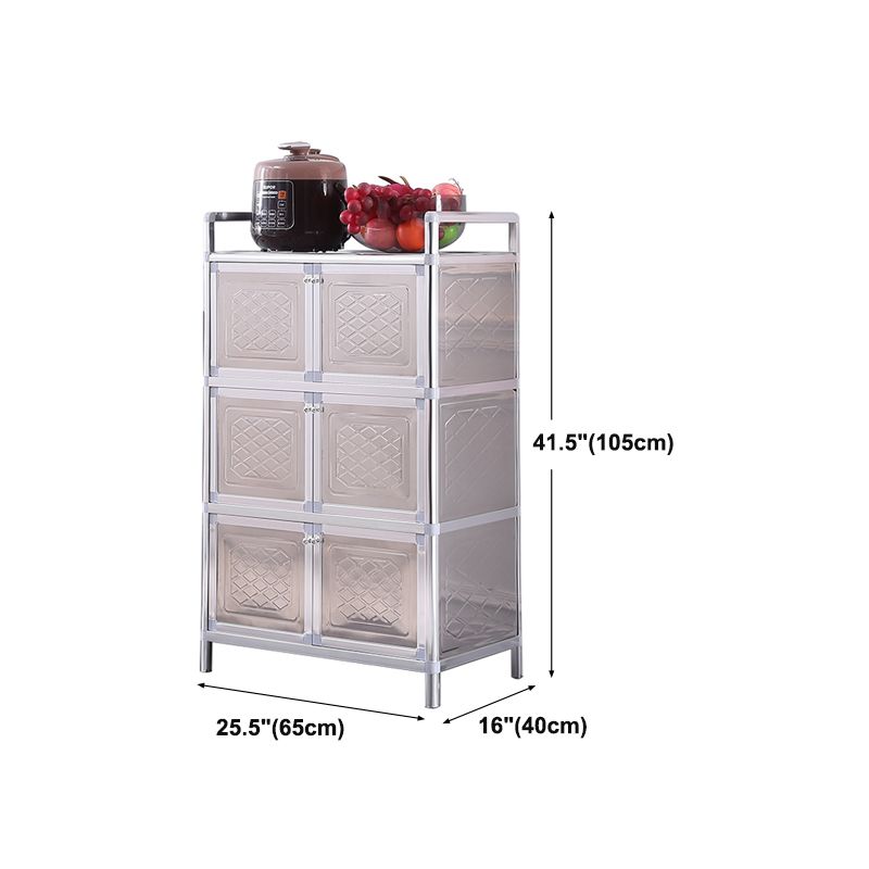 Massicco di sideboard per sala da pranzo in acciaio mobile moderno server buffet con archiviazione