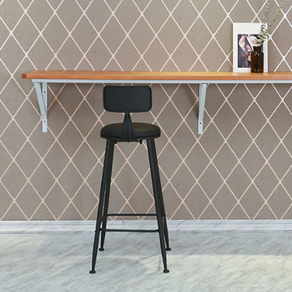 Modern Style Bar-stool Round Seat Counter Bar Stool with Metal Legs Clearhalo 'Bar Furniture' 'Bar Stools' 'bar_stools' 'furn' 'furn_bar_stools' 'Furniture' 'Kitchen & Dining Furniture' 1200x1200_ba4e975d-ceab-48b6-be87-7016af814c4c