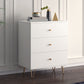 Classic Glam Soft-Close Storage Chest Drawers White Wood Dresser
