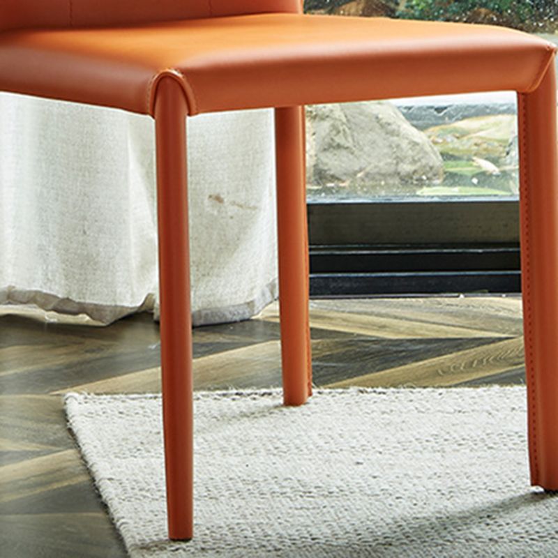 フェイクレザーサイドチェアコンテンポラリーインドアダイニングサイドチェア