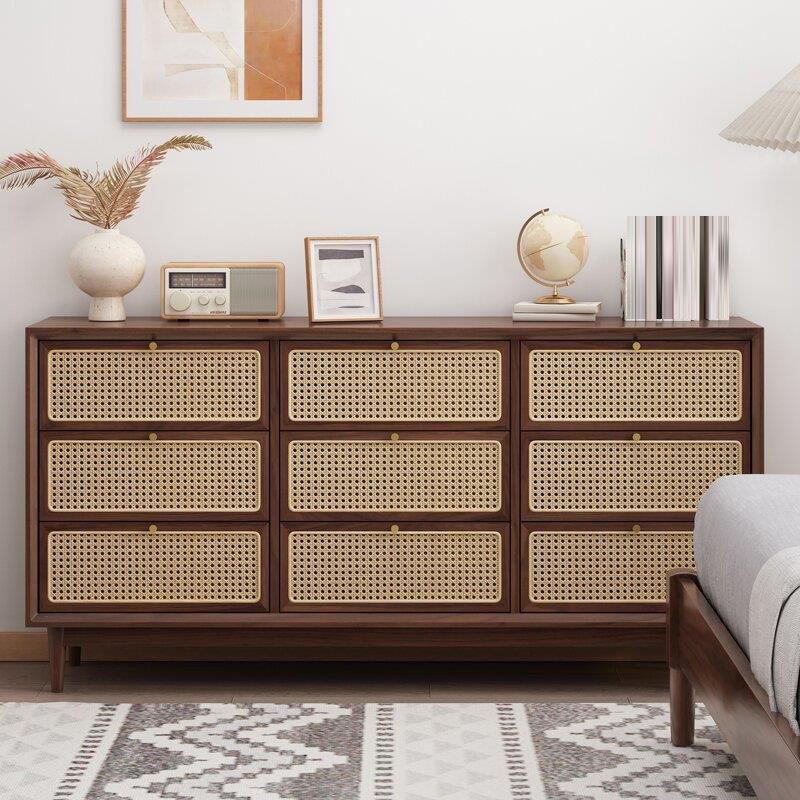 Traditional Storage Chest Dresser Wooden Chest with 9 Drawers Clearhalo 'Bedroom Furniture' 'Dressers & Chests' 'dressers_chests' 'furn' 'furn_dressers_chests' 'Furniture' 1200x1200_ba501453-3683-4fa3-9a4e-57008e2bc6e5