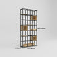 Modern Open Etagere Bookshelf with Black Iron Frame Pine Wood Shelf Clearhalo 'Bookcases' 'Furniture' 'furniture_bookcases' 'kitchen' 'kitchen_bookcases' 'Living Room Furniture' 'Office Furniture' 1200x1200_ba527bd0-de0f-4876-8857-04e89423d9eb