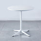 Metal Contemporary Round Dining Table Wood Top Table for Dining Room and Kitchen Clearhalo ' dining_table' 'Dining Tables & Seating' 'Dining Tables' 'Furniture' 'furniture_dining_table' 'Kitchen & Dining Furniture' 'kitchen&dining_furn' 'kitchen' 'kitchen_dining_table' 1200x1200_ba528345-bc6b-4a53-a2e5-ed582074f680