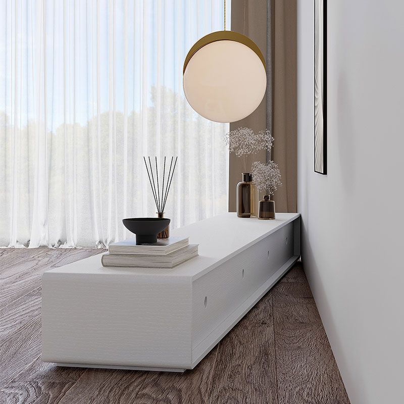 White TV Cabinet Simple Modern Combination Living Room Household Floor TV Cabinet Clearhalo 'furn' 'furn_tv_stands_entertainment_centers' 'Furniture' 'Living Room Furniture' 'TV Stands & Entertainment Centers' 'TV Stands & Media Storage Furniture' 'tv_stands_entertainment_centers' 1200x1200_ba540892-9607-4513-9e7f-c47b10d03a61