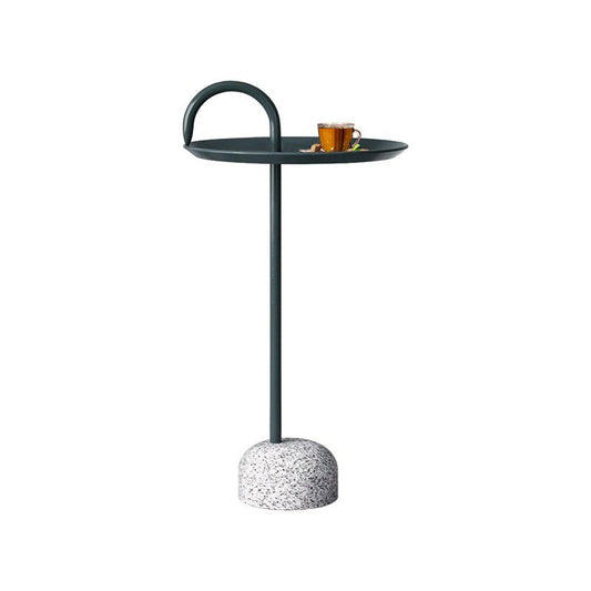 Tavolo da piedistallo per est di ferro per la metà del secolo per soggiorno