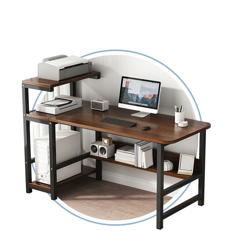 Escritorio industrial de computadora escritorio de oficina de madera fabricada rectangular para hogar y oficina