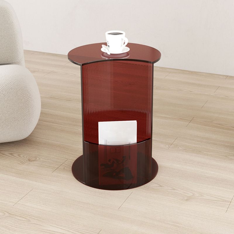 Tavolo da angolo acrilico moderno C End Table per soggiorno