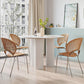 Mesa de comedor contemporánea Mesa redonda para comedor con base de pedestal