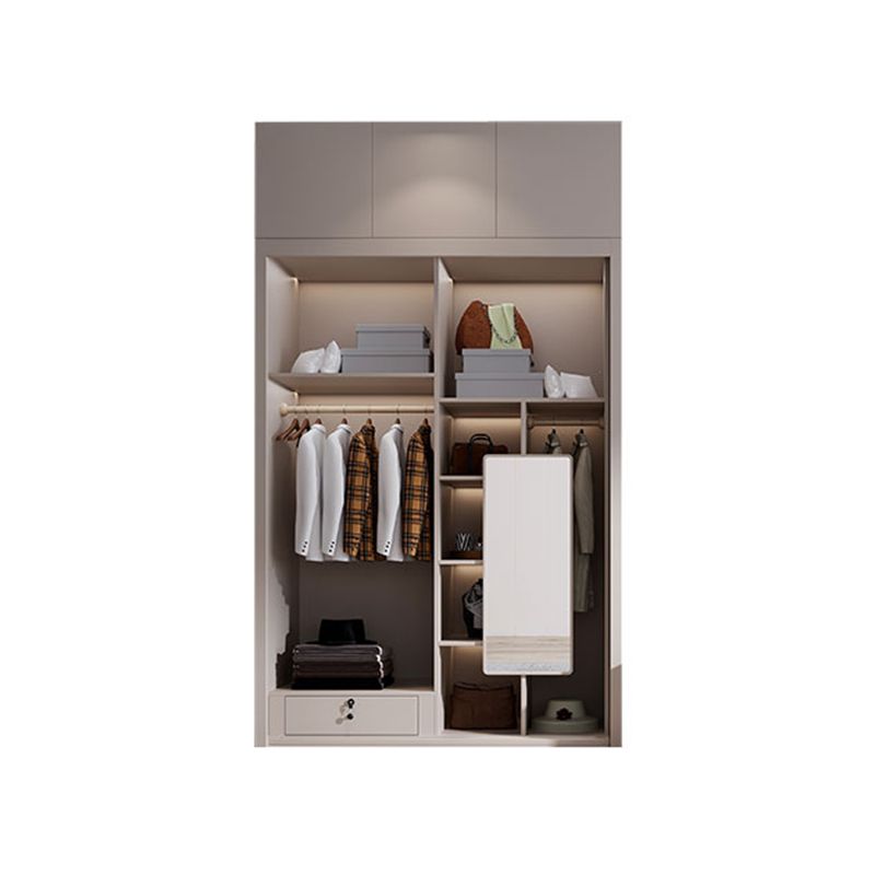 Glijdende garderobe kast met lade hedendaagse garderobe armoire