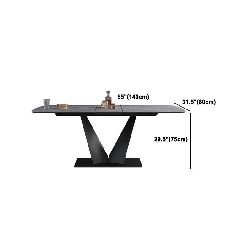 Juego de mesa rectangular moderno de piedra sinterizada, juego de comedor de 1/3/4/6 piezas